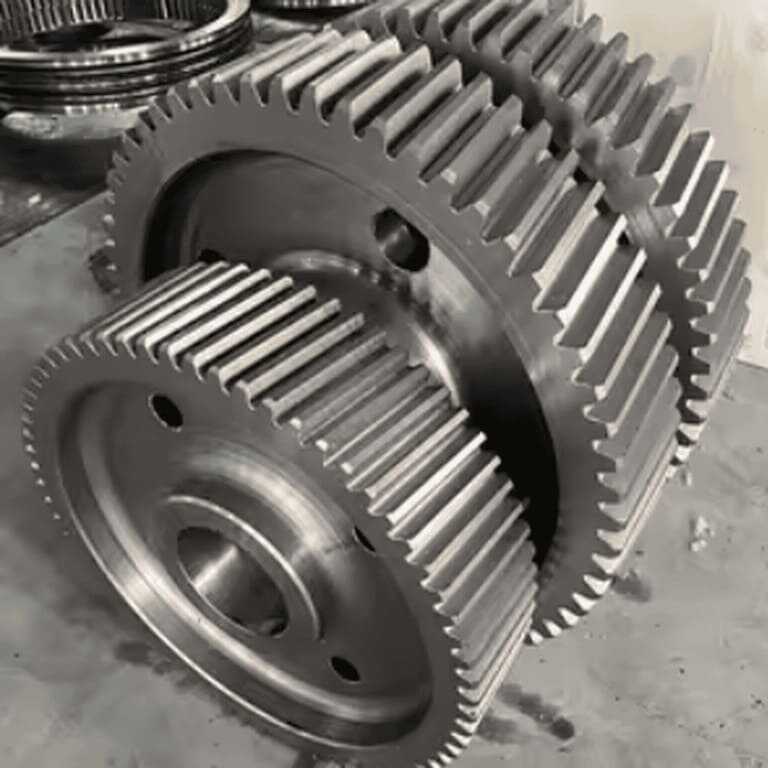 Nobeve K-Series solid carbide gear hob application for large module helical gears (Module 6-10) in heavy-duty gearbox production