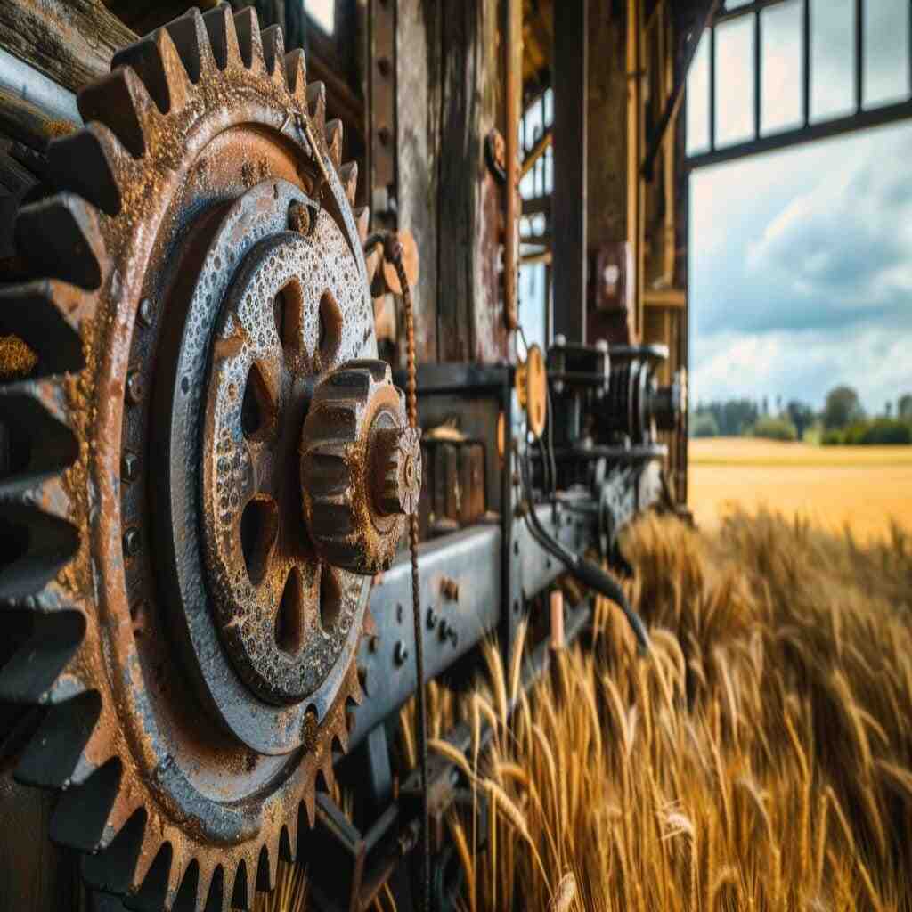 the image shows Key Gear Systems in Agricultural Machinery