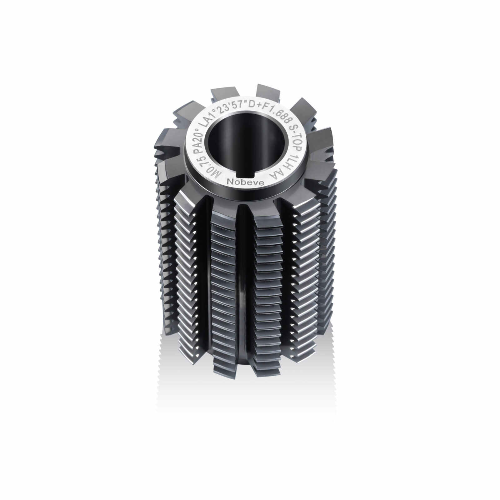 Nobeve K-Series gear hob on a CNC hobbing machine — regular inspection prevents premature tool failure